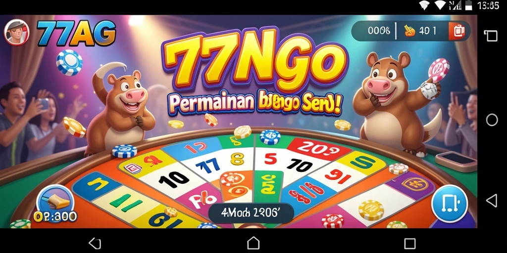 Tampilan gameplay menegangkan Bingo di 77AG yang menarik.