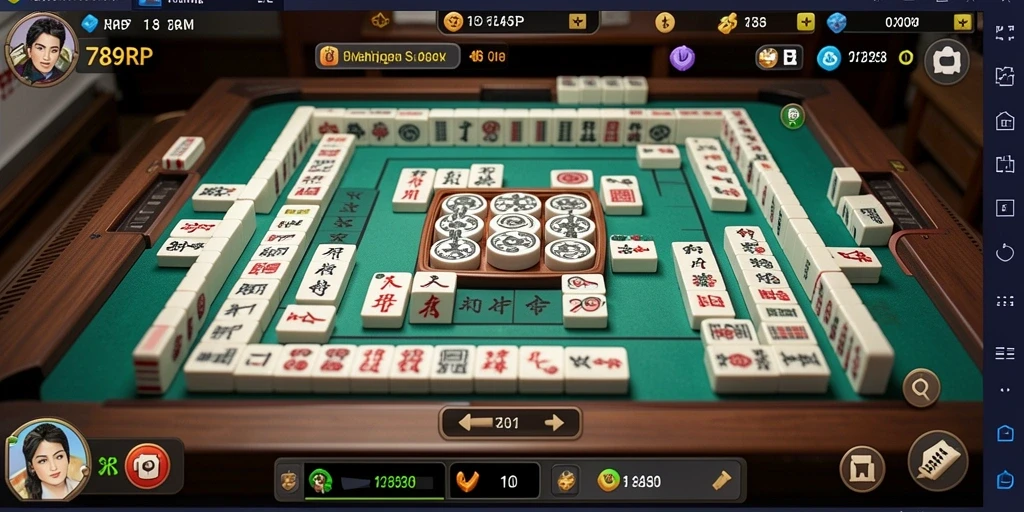 Screenshot 789RP menunjukkan gameplay Mahjong yang menarik dan interaktif.