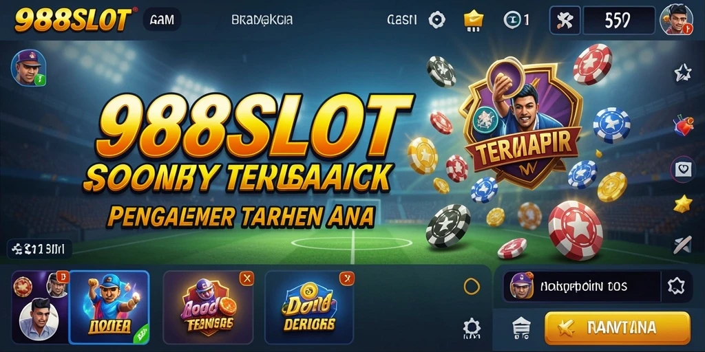 Tampilan layar utama 988SLOT yang dinamis dan interaktif.