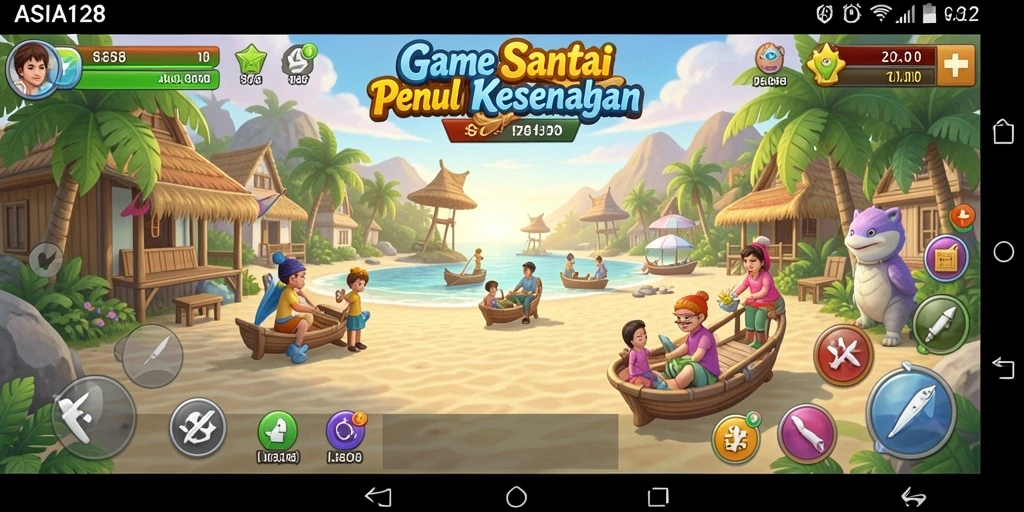 Tangkapan layar ASIA128 menampilkan gameplay yang seru dan menghibur.