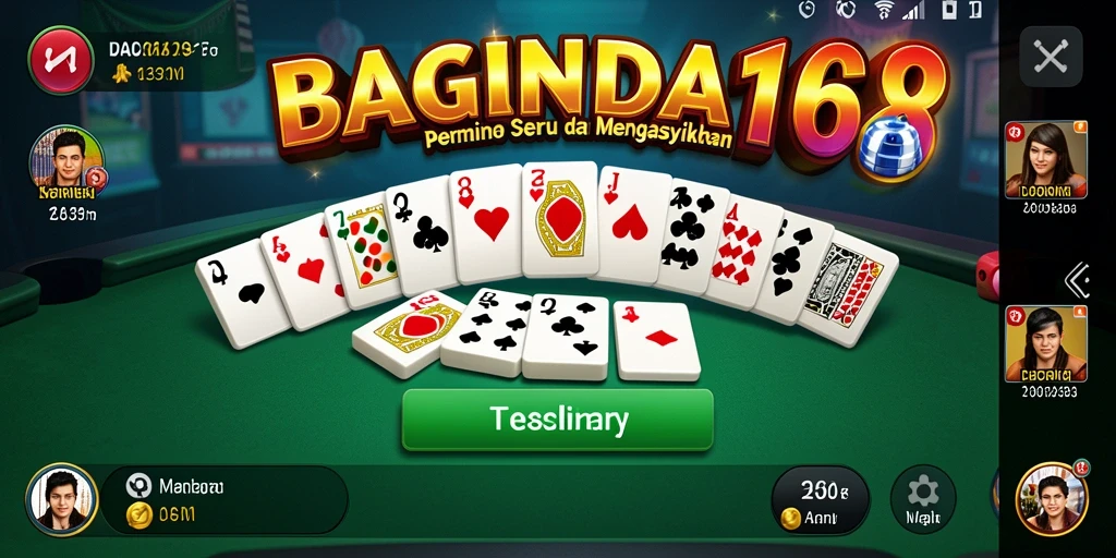 Gameplay menarik BAGINDA168 dengan pemain yang bersaing di meja Domino.