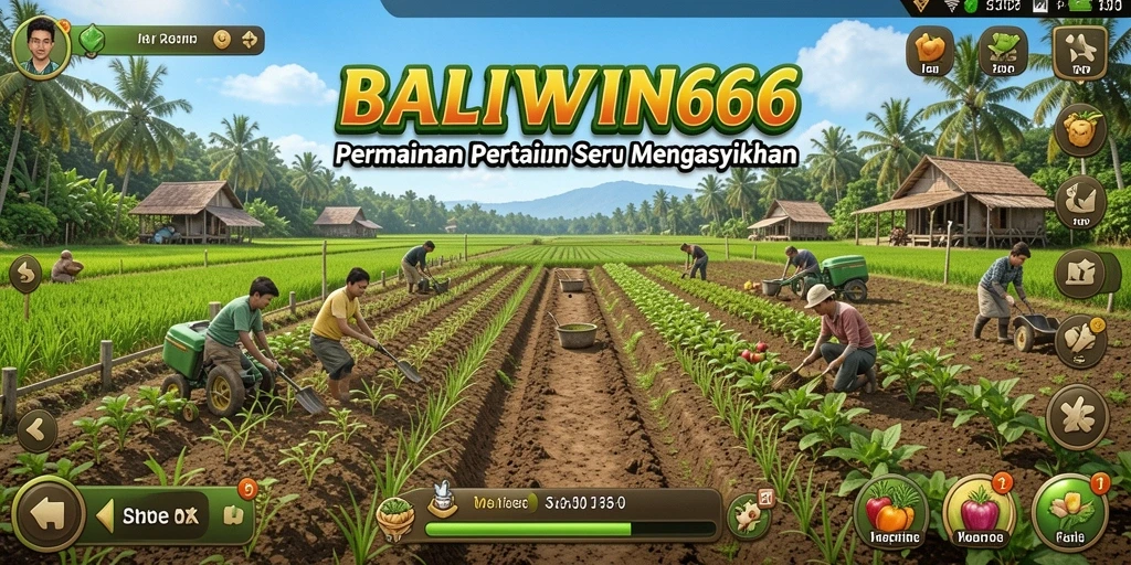 Tampilan menarik dari gameplay BALIWIN66 yang memikat dalam bertani.