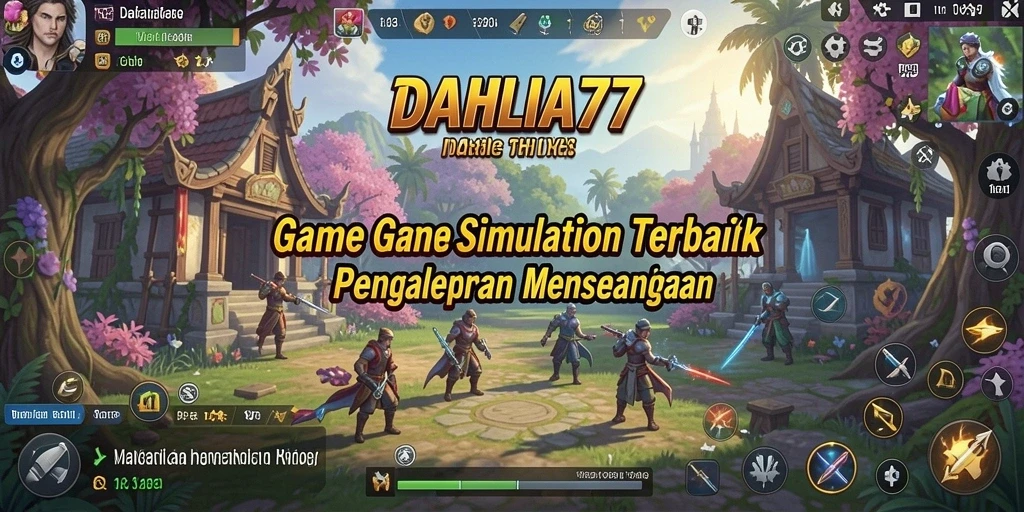 Tampilan gameplay menarik dan interaktif dari DAHLIA77.