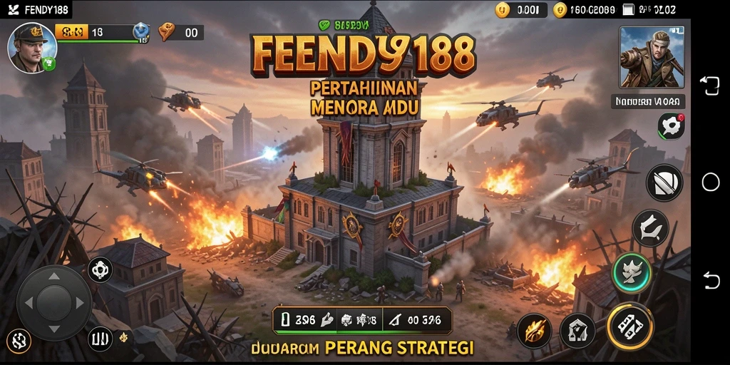 Screenshot FENDY188 menampilkan aksi seru dalam game Tower Defense.