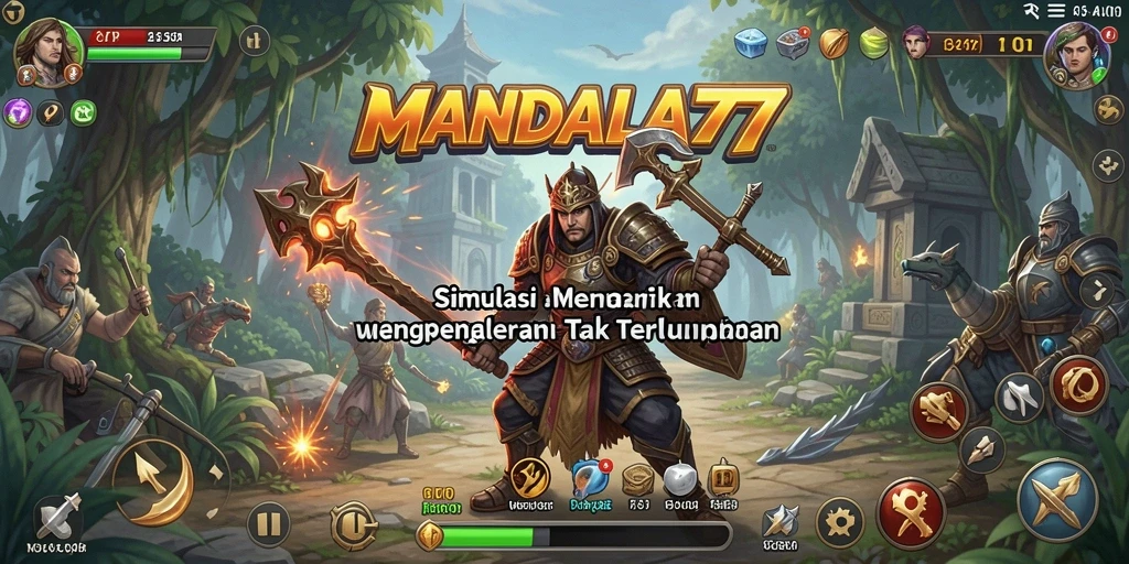 Tampilan gameplay <strong>MANDALA77</strong> yang imersif dan menarik.