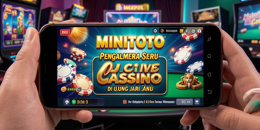 Tampilan gameplay MINITOTO yang menarik dengan dealer profesional dan suasana kasino langsung.