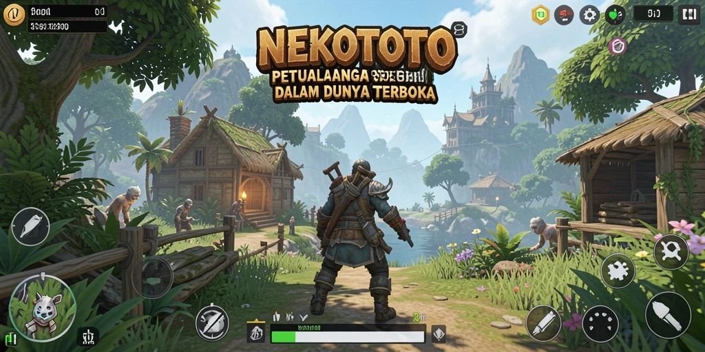 Tampilan gameplay seru di dunia terbuka NEKOTOTO.