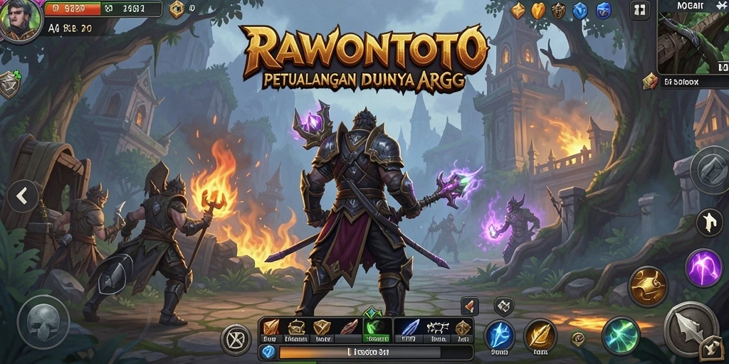 Tampilan gameplay epik di dunia <strong>RAWONTOTO</strong> yang memukau.