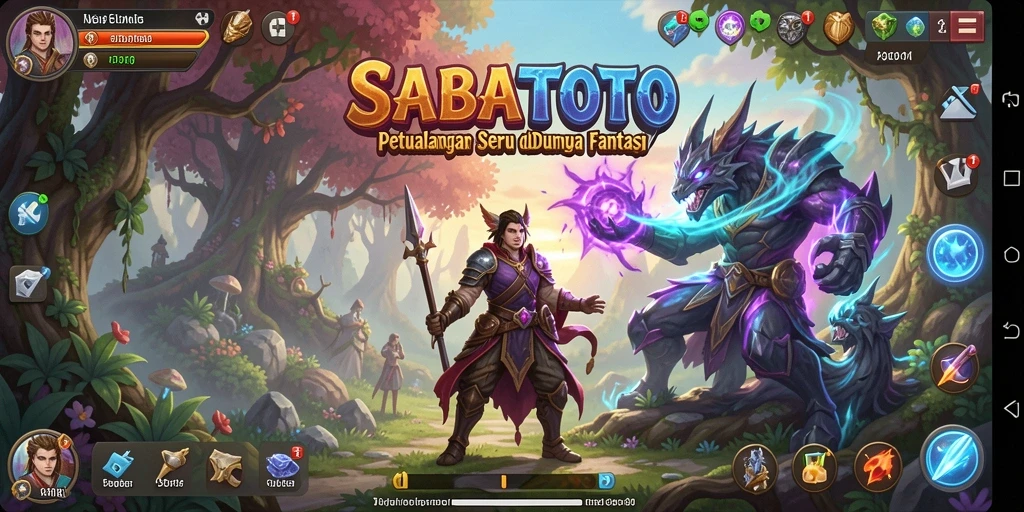 Screenshot dari gameplay SABATOTO yang menunjukkan aksi petualangan seru.