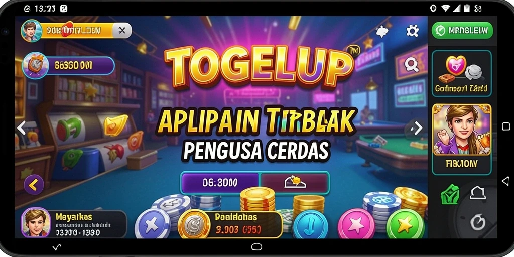 Tampilan antarmuka TOGELUP yang intuitif dan mudah diakses.