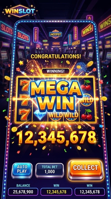 Tampilan antarmuka intuitif aplikasi winslot untuk navigasi yang mudah.